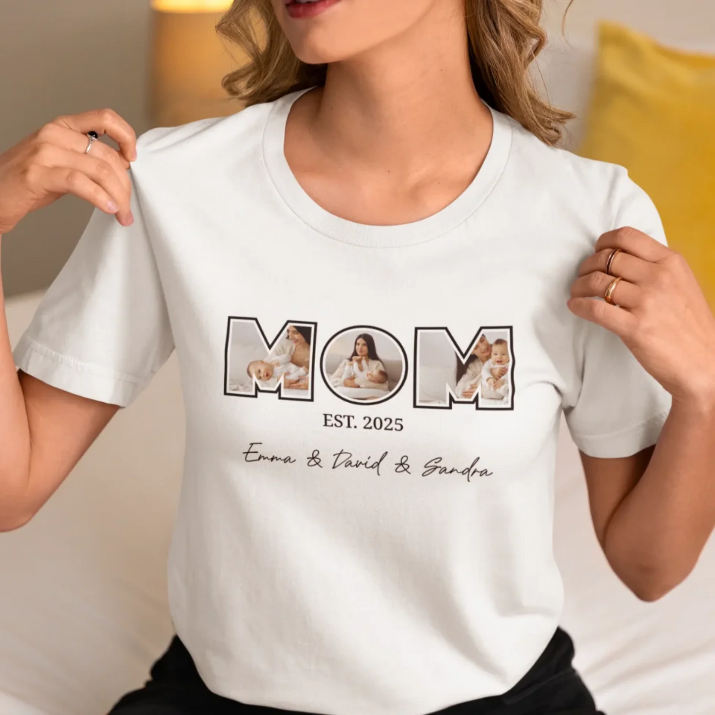 bella-canvas-t-shirt-mockup-of-a-cropped-face-woman-sitting-on-a-bed-m37290