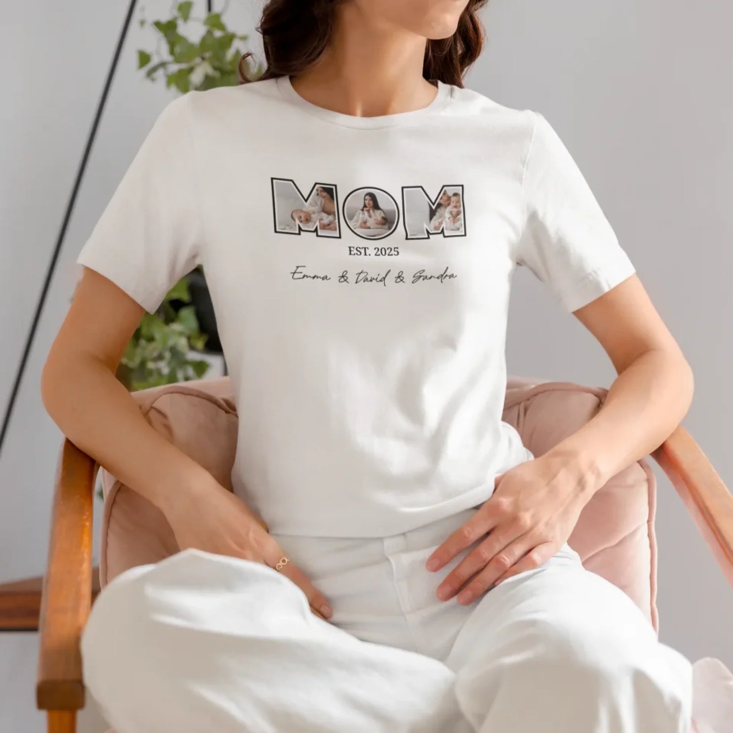 mockup-of-a-woman-wearing-a-bella-canvas-t-shirt-on-a-chair-m37309