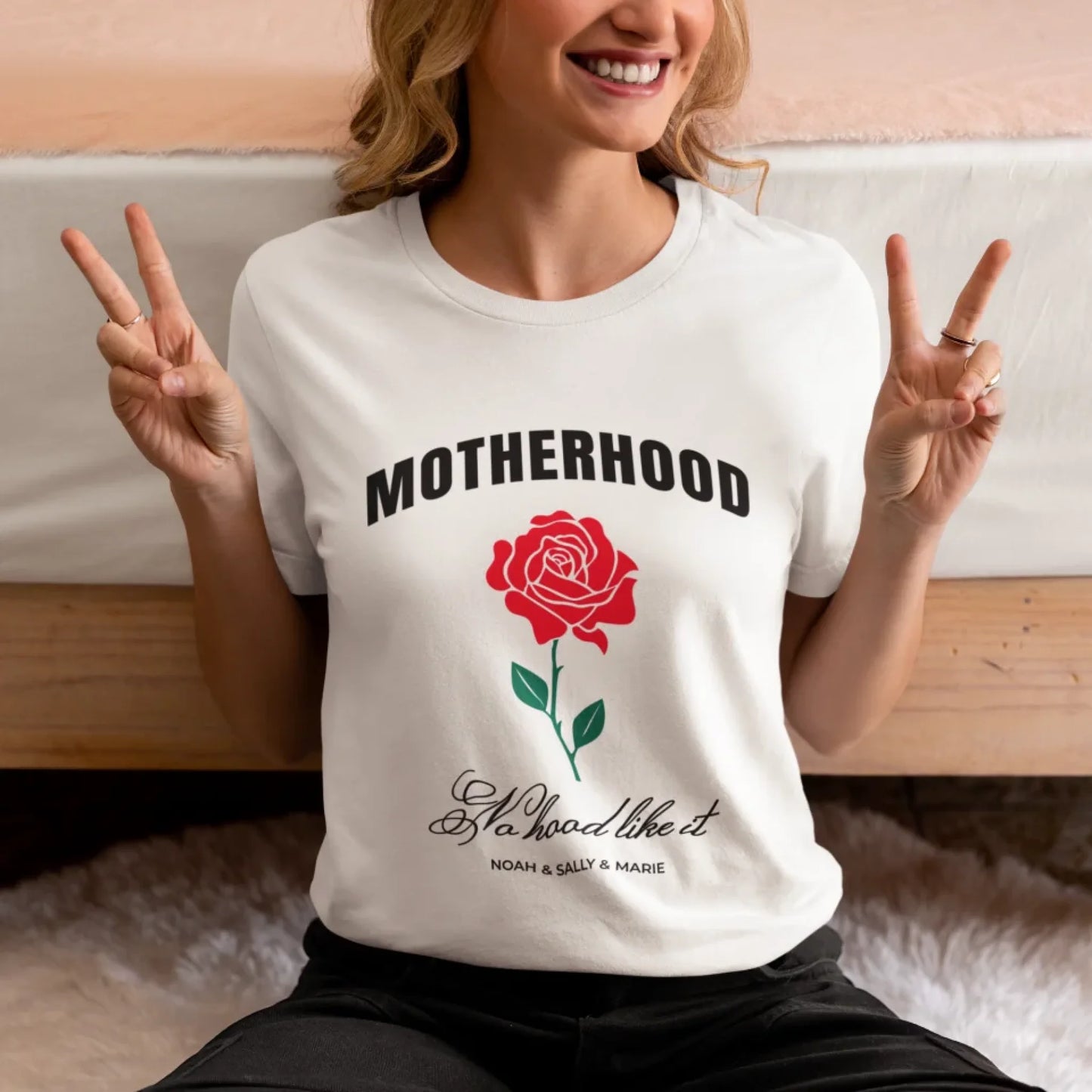 crewneck-tee-mockup-of-a-woman-making-peace-signs-with-her-hands-m37293 (1)