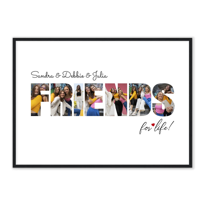 Friends Letters - Personalized Poster